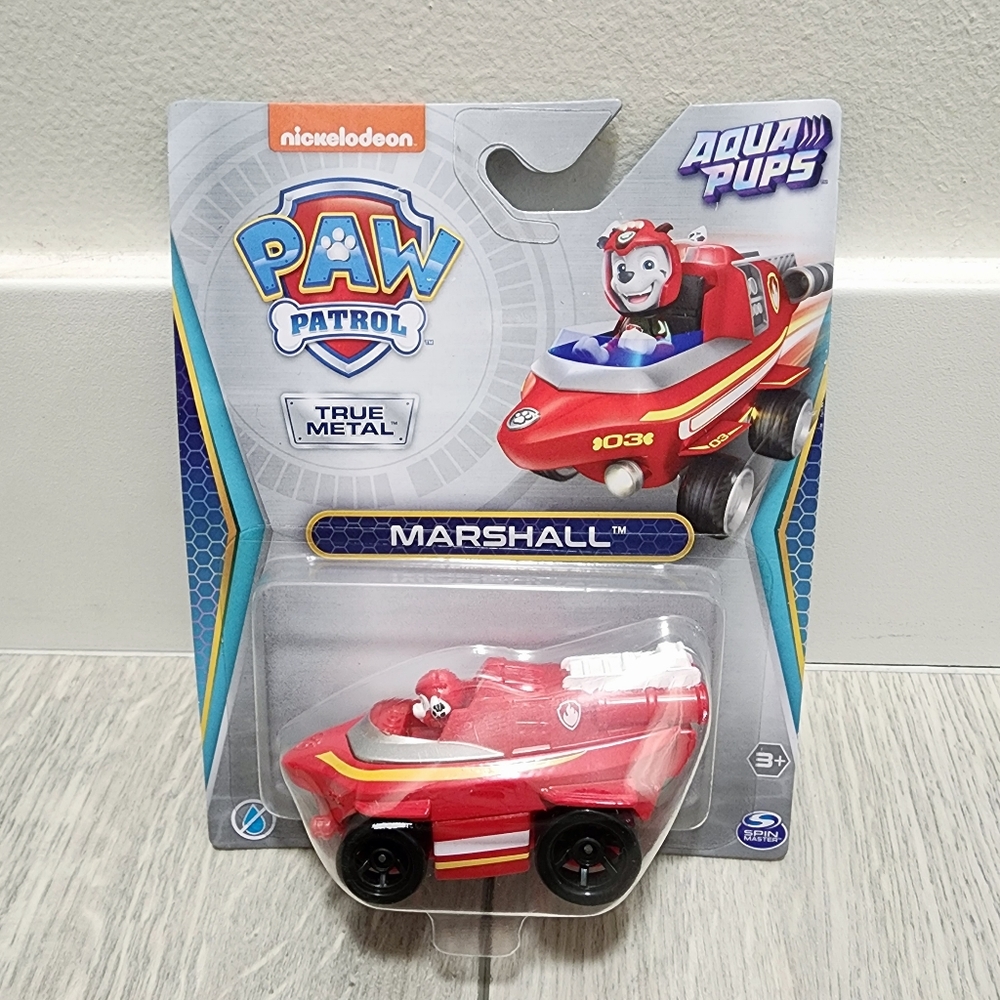 PAW Patrol Aqua Pups Marshall True Metal Vehicle